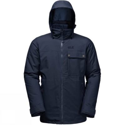 Chaquetas Jack Wolfskin Vernon 3-in-1 Hombre Azul Marino - Chile CXP739462